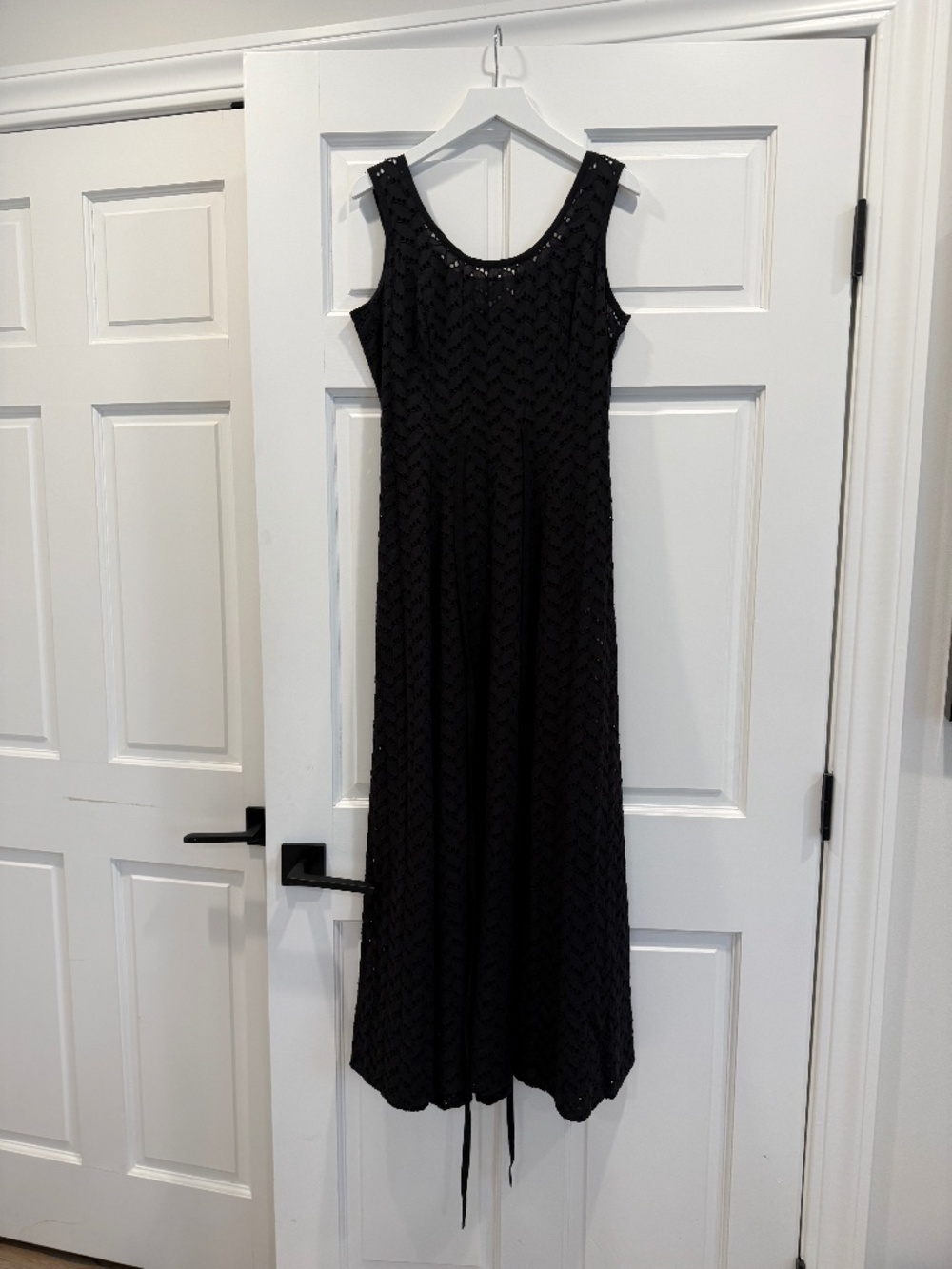 Black Merlette Eyelet Dress